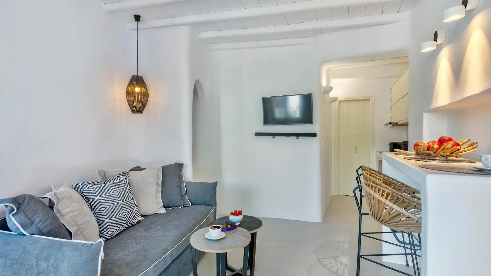 ヴィラ Mykonian Mews Luxury Suites プサロウ